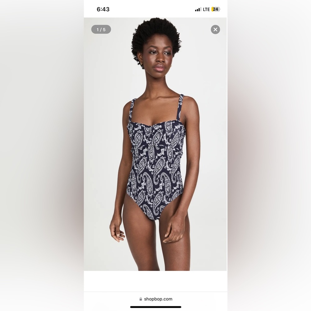 Brand new Sea new york Theodora paisley one piece swimsuit